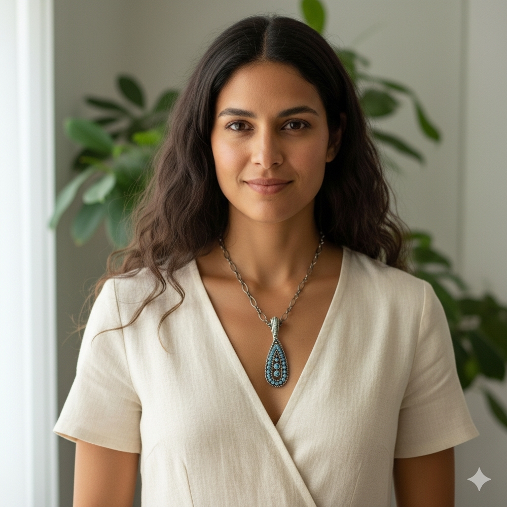 Turquoise accented necklace